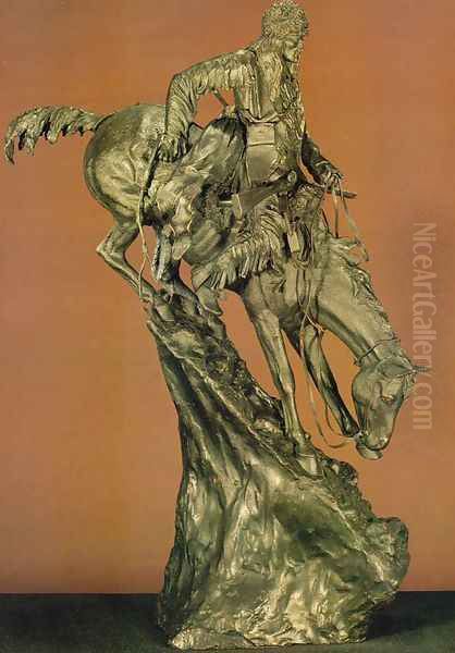 Mountain Man Oil Painting by Frederic Remington