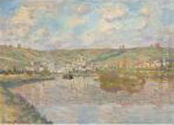 Fin D'apres-midi, Vetheuil Oil Painting by Claude Oscar Monet