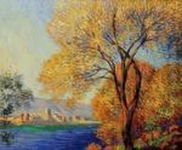 Antibes, View Of Salis Oil Painting by Claude Oscar Monet