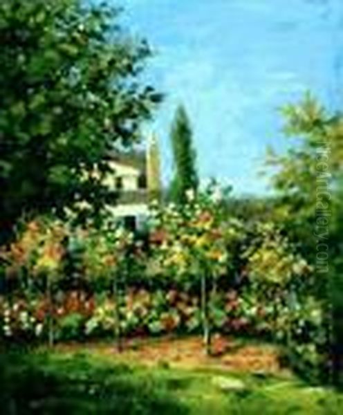 Blooming Garden Oil Painting by Claude Oscar Monet