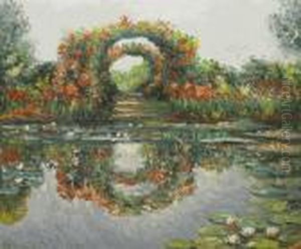 Blutentore In Giverny Oil Painting by Claude Oscar Monet