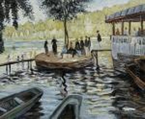 La Grenouillere (the Frog Pond) Oil Painting by Claude Oscar Monet