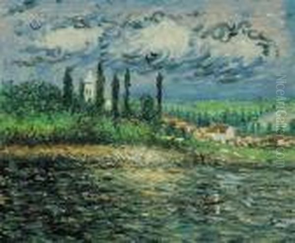 Landscape With Thunderstorm Oil Painting by Claude Oscar Monet