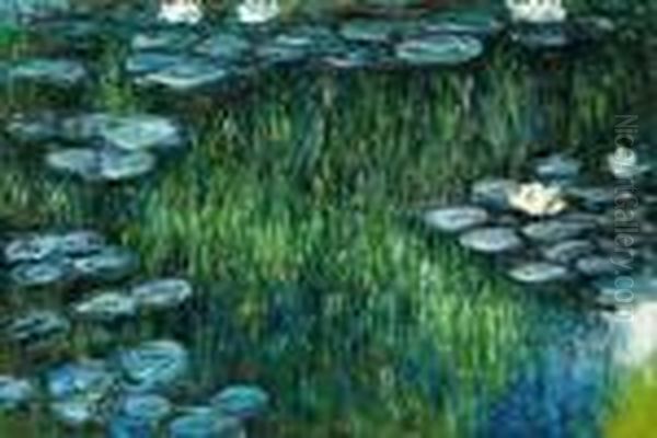 Nympheas Oil Painting by Claude Oscar Monet