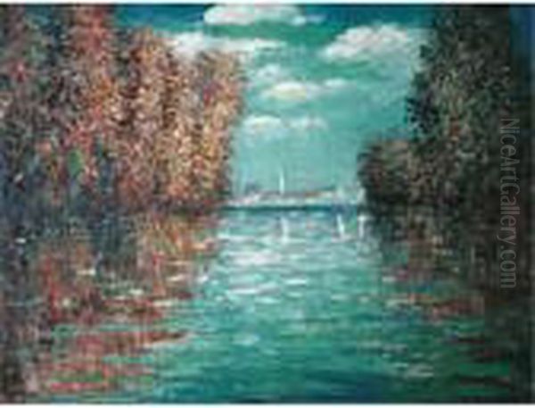 View Of Salis Oil Painting by Claude Oscar Monet