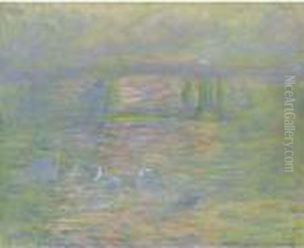 Charing Cross Bridge Oil Painting by Claude Oscar Monet