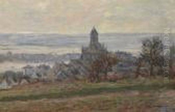 L'eglise De Vetheuil Oil Painting by Claude Oscar Monet