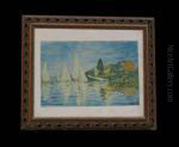 Marina Oil Painting by Claude Oscar Monet