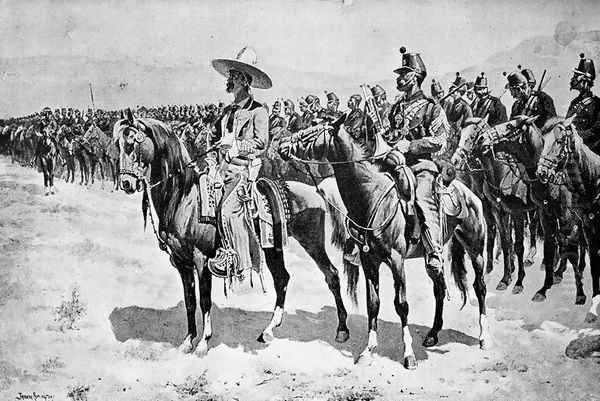 The Mexican Major Oil Painting by Frederic Remington