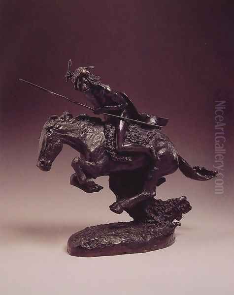 The Cheyenne Oil Painting by Frederic Remington