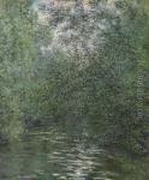 Le Fleuve Aux Saules Oil Painting by Claude Oscar Monet