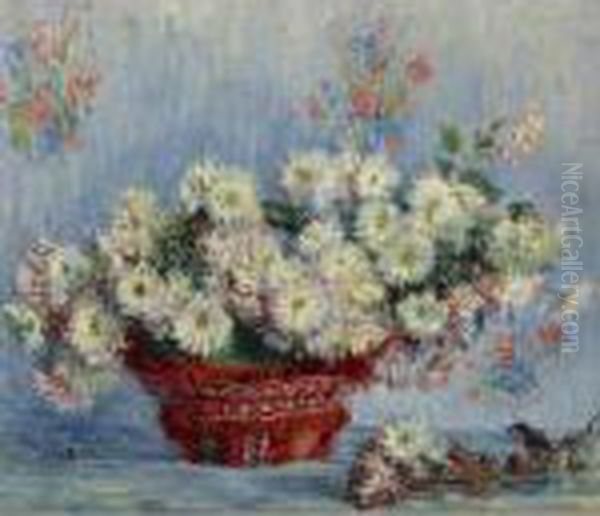 Property From A Private American Collection
 

 
 
 

 
 Chrysanthemes Oil Painting by Claude Oscar Monet