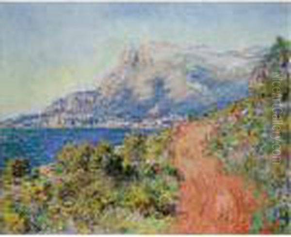 Property From A Private European Collection
 

 
 
 

 
 La Route Rouge Pres De Menton Oil Painting by Claude Oscar Monet