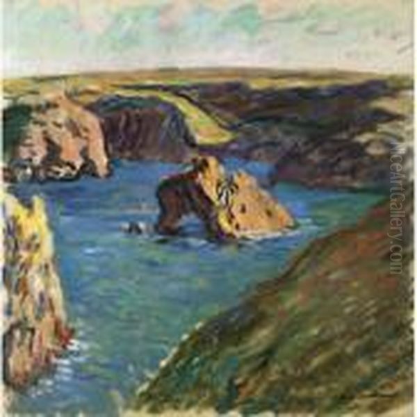 Property Of A Private British Collector
 

 
 
 

 
 Belle-ile Oil Painting by Claude Oscar Monet