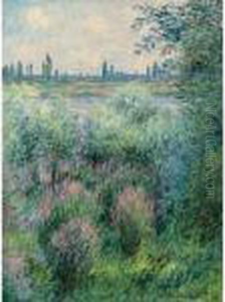 Bords De La Seine, Un Coin De Berge Oil Painting by Claude Oscar Monet