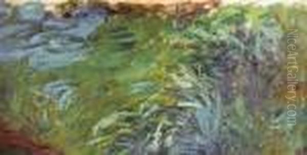 Herbes Aquatiques Oil Painting by Claude Oscar Monet