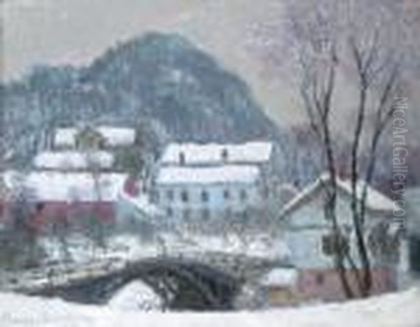 Sandviken, Norvege, Effet De Neige Oil Painting by Claude Oscar Monet