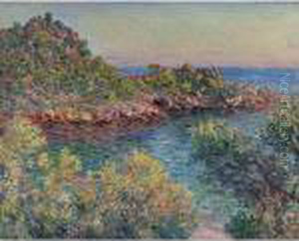 Pres Monte-carlo Oil Painting by Claude Oscar Monet