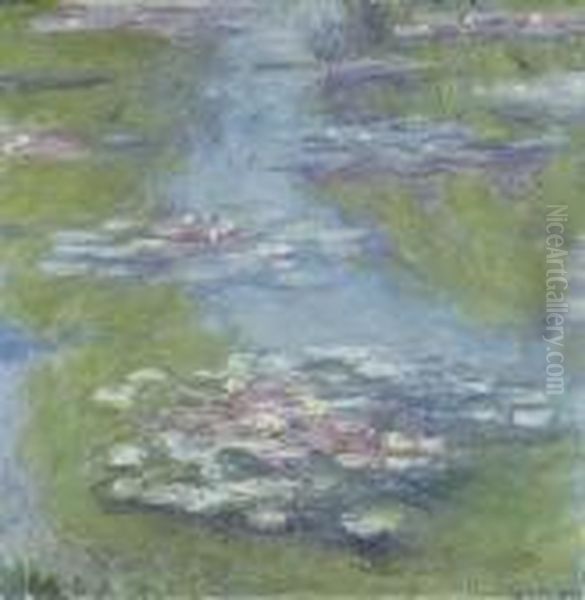 Nympheas Oil Painting by Claude Oscar Monet