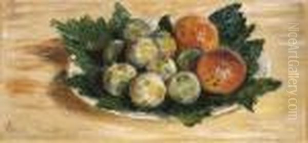 Prunes Et Abricots Oil Painting by Claude Oscar Monet