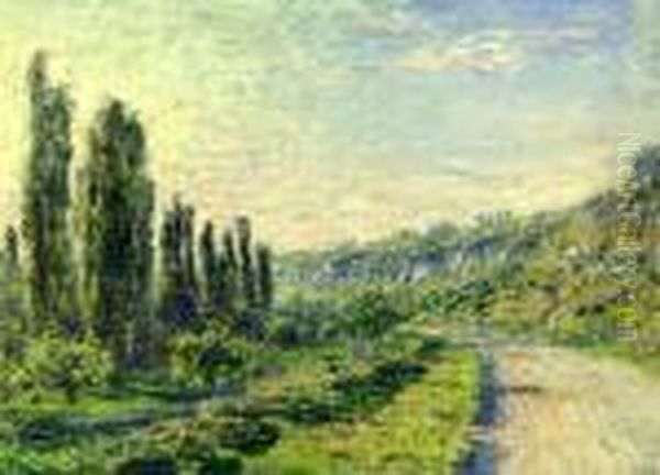 Route De Vetheuil Oil Painting by Claude Oscar Monet