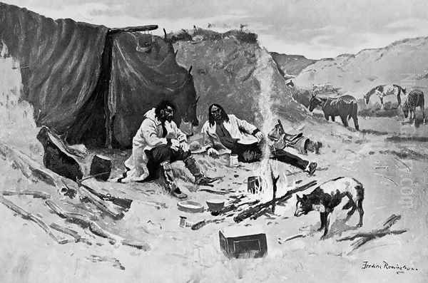 Half-Breed Horse Thieves of the Northwest Oil Painting by Frederic Remington