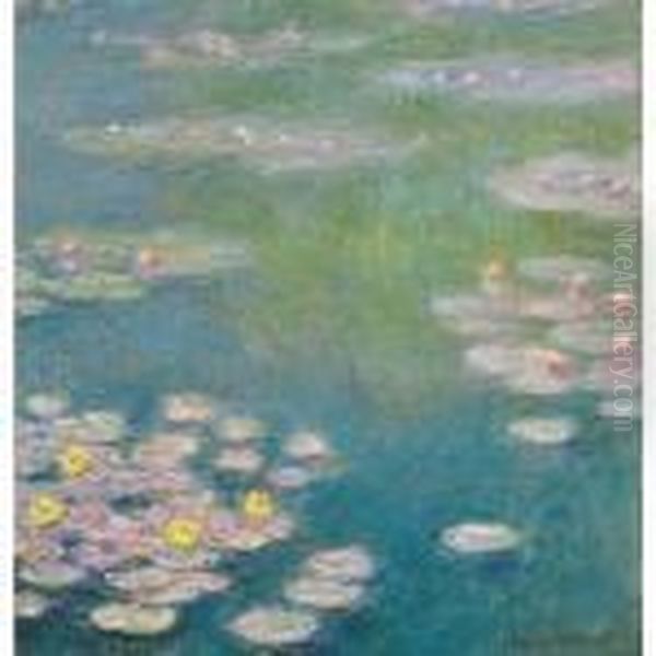 Nympheas Oil Painting by Claude Oscar Monet