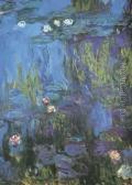 Nympheas Oil Painting by Claude Oscar Monet