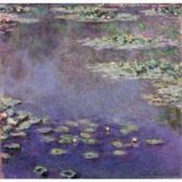 Nympheas Oil Painting by Claude Oscar Monet