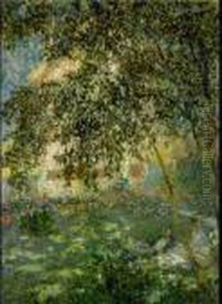 Repos Dans Le Jardin Oil Painting by Claude Oscar Monet