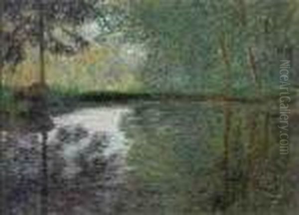 Coin D'etang A Montgeron Oil Painting by Claude Oscar Monet