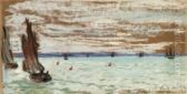 Au Large (open Sea) Oil Painting by Claude Oscar Monet