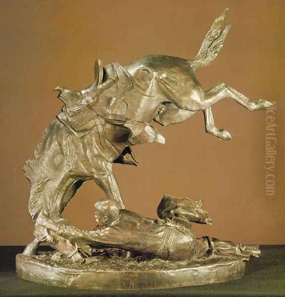 Wicked Pony Oil Painting by Frederic Remington