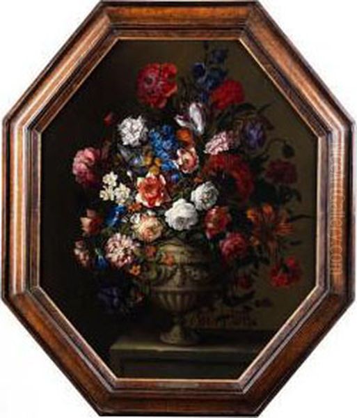 Blumenstilleben In Vase Oil Painting by Jean-Baptiste Monnoyer