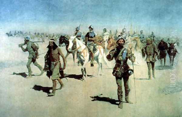 Coronado sets out to the north Oil Painting by Frederic Remington