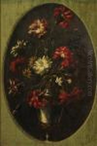 Flowers Oil Painting by Jean-Baptiste Monnoyer