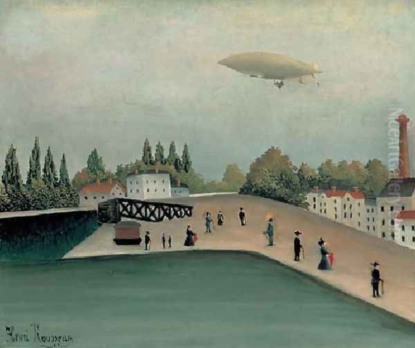 Ivry Quay Oil Painting by Henri Julien Rousseau