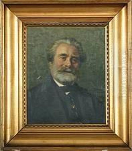 Portrait Of A Gentleman Oil Painting by Peder Mork Monsted