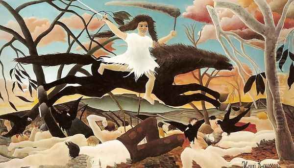 War Oil Painting by Henri Julien Rousseau