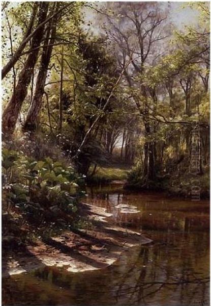 Giber Spring Oil Painting by Peder Mork Monsted