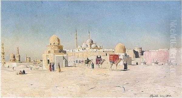 View Of Cairo Oil Painting by Peder Mork Monsted