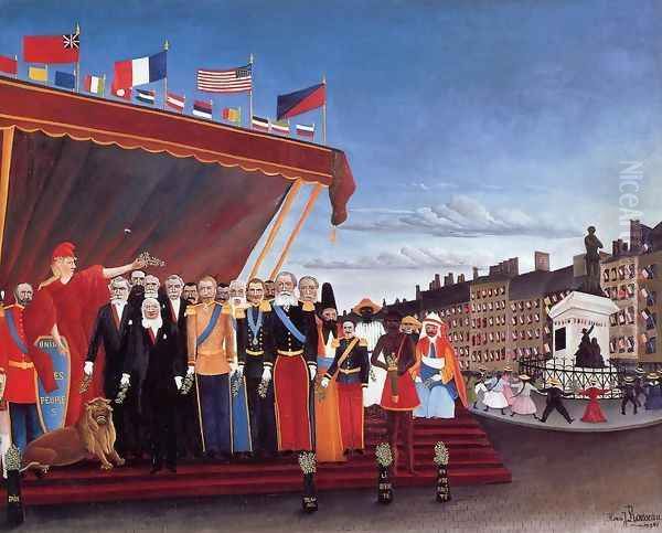 The Representatives Of Foreign Powers Oil Painting by Henri Julien Rousseau