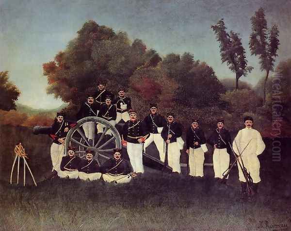 The Artilleryman Oil Painting by Henri Julien Rousseau