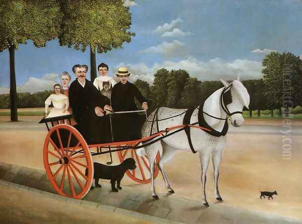 Old Juniors Cart Oil Painting by Henri Julien Rousseau