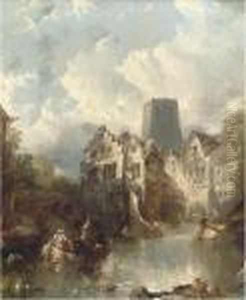 Rotterdam Oil Painting by Alfred Montague