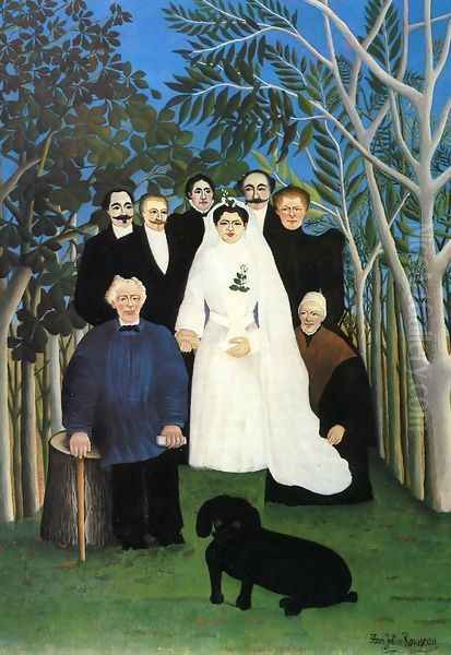 The Wedding Oil Painting by Henri Julien Rousseau