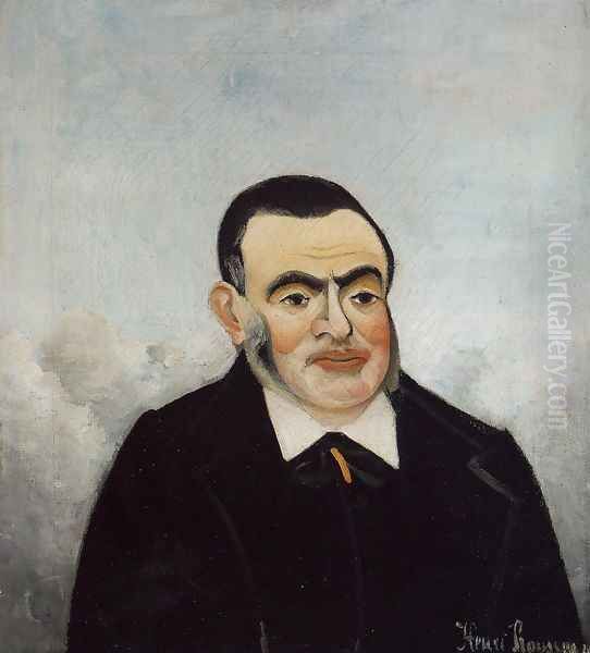 Portrait of a Man Oil Painting by Henri Julien Rousseau