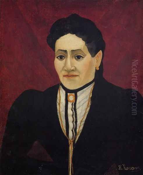 Portrait of A Woman III Oil Painting by Henri Julien Rousseau