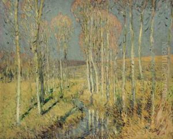 Scene De Campagne Oil Painting by Pierre Eugene Montezin