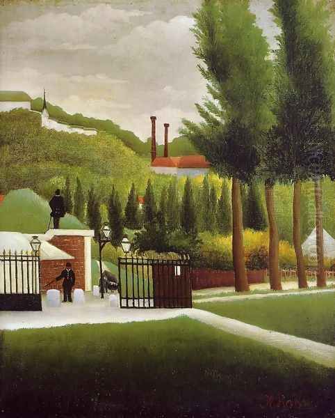 The Customs House Oil Painting by Henri Julien Rousseau